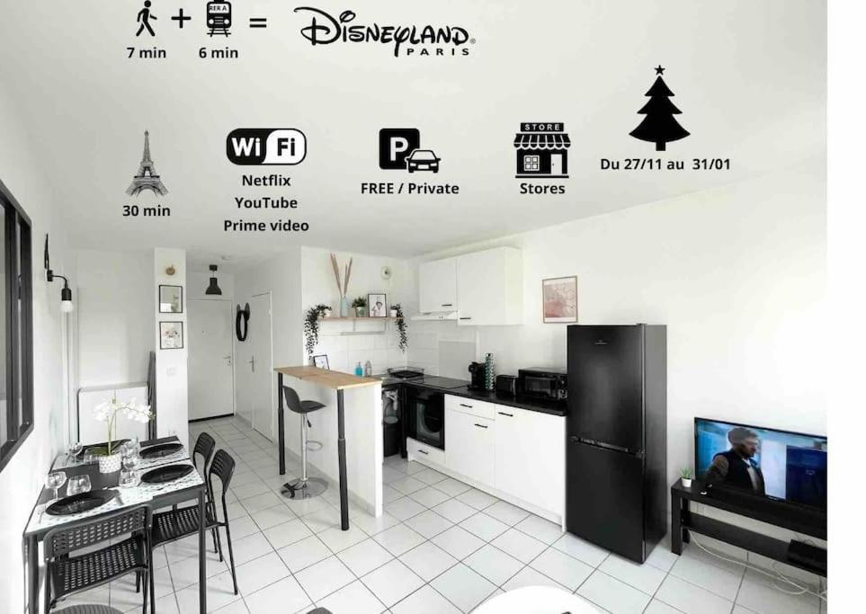 Mickey'S House - Apartments 4 Persons - 10 Min Disneyland Paris Bussy-Saint-Georges Eksteriør billede